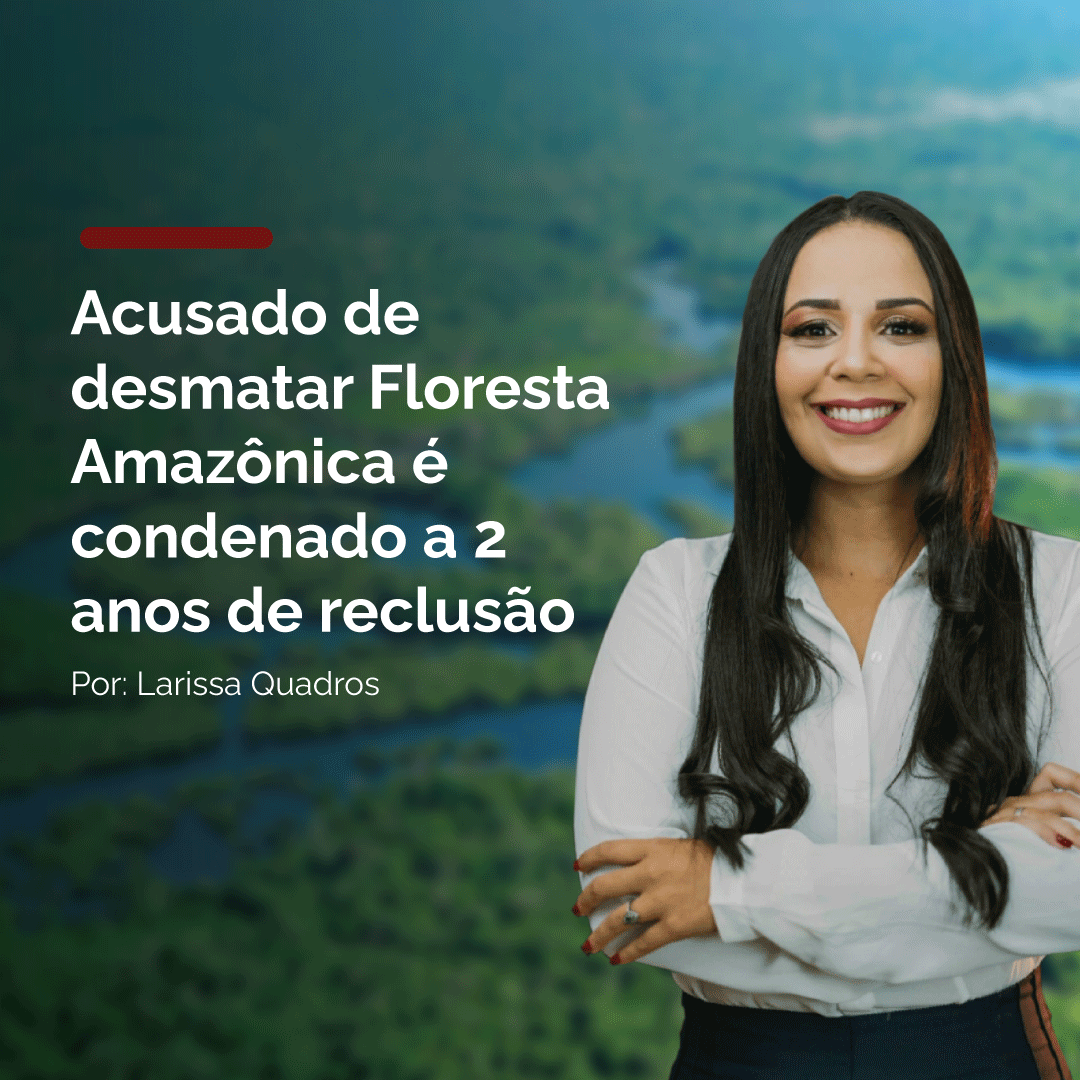 ACUSADO DE DESMATAR FLORESTA AMAZÔNICA É CONDENADO A 2 ANOS DE RECLUSÃO