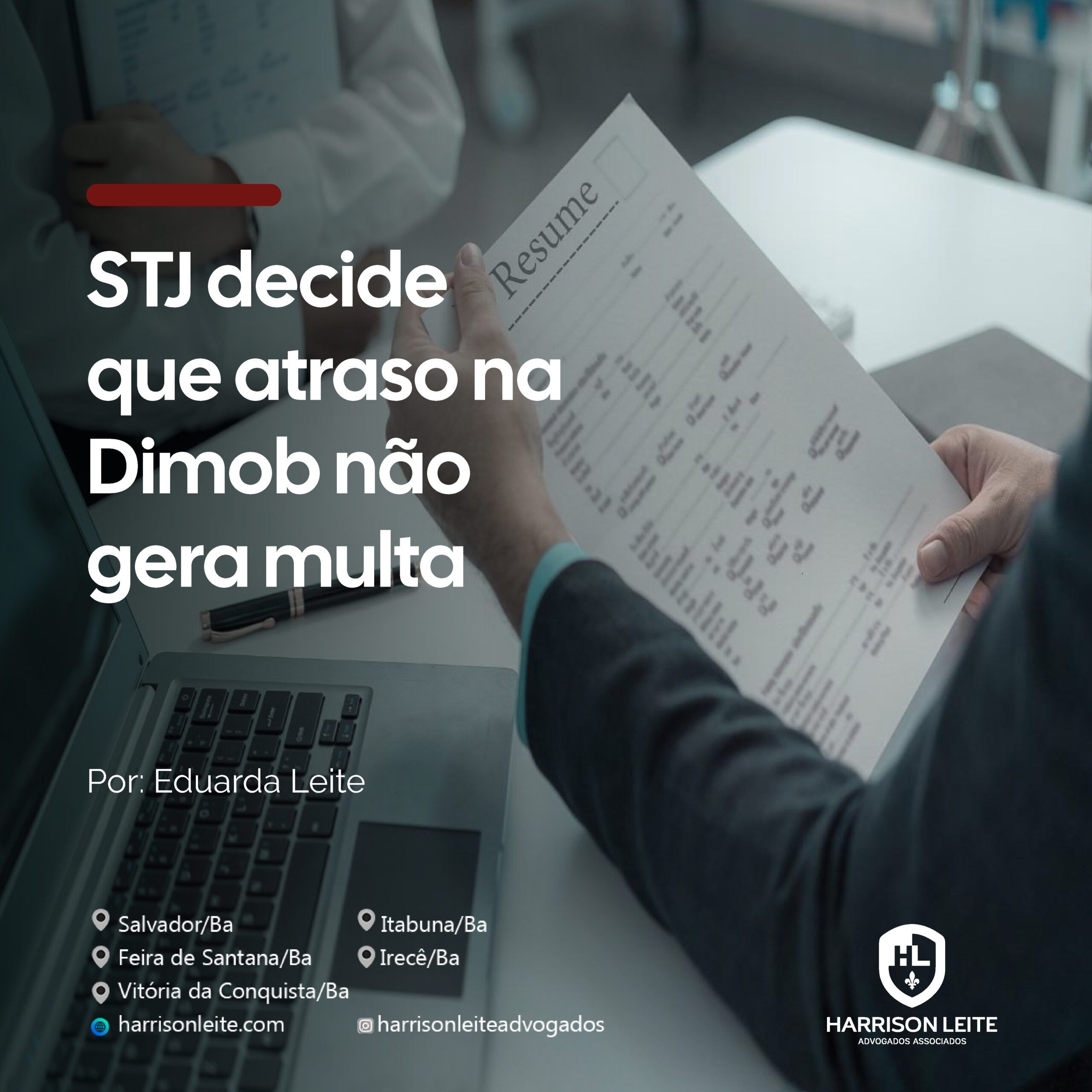 STJ decide que atraso na Dimob não gera multa
