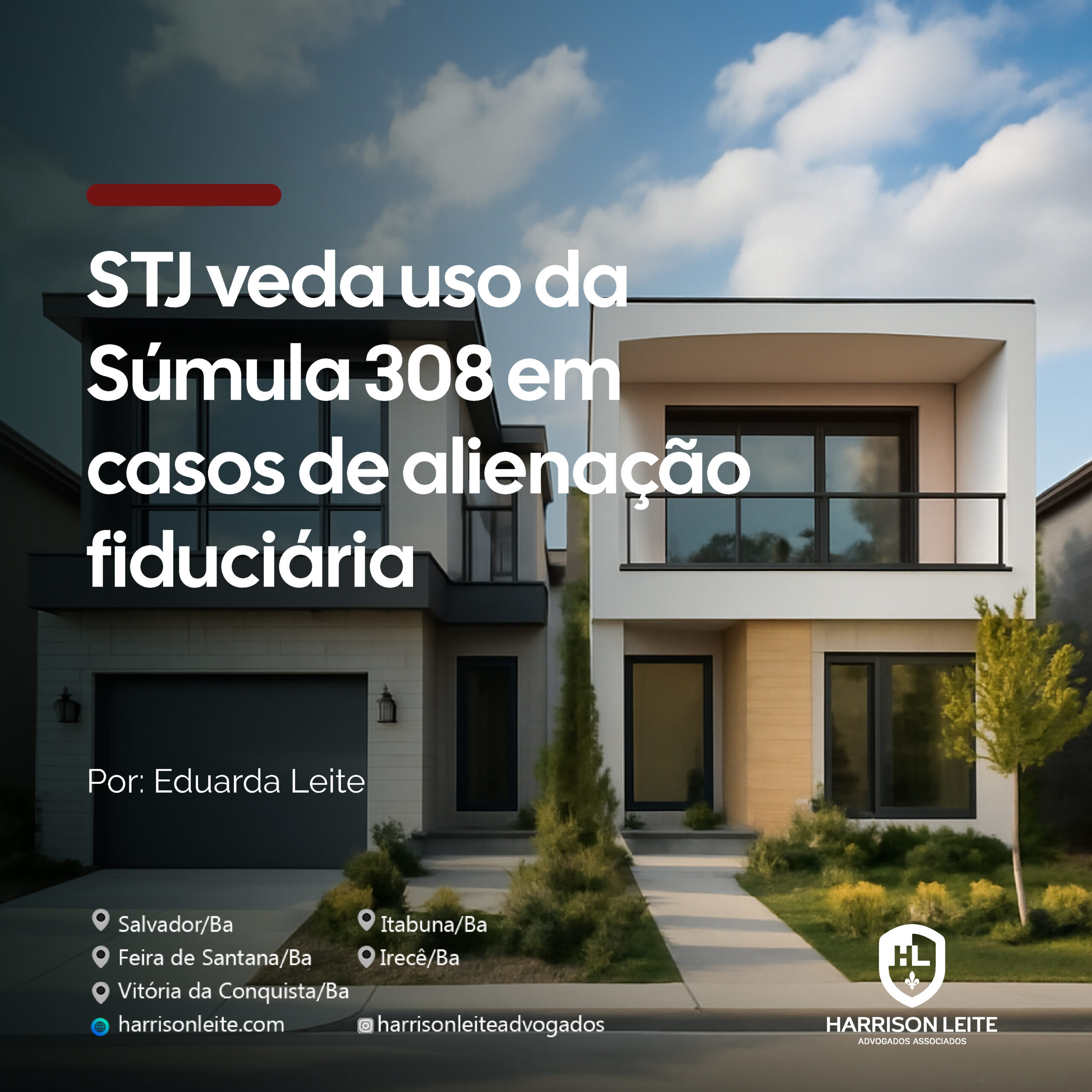 STJ veda uso da Súmula 308 em casos de alienação fiduciária