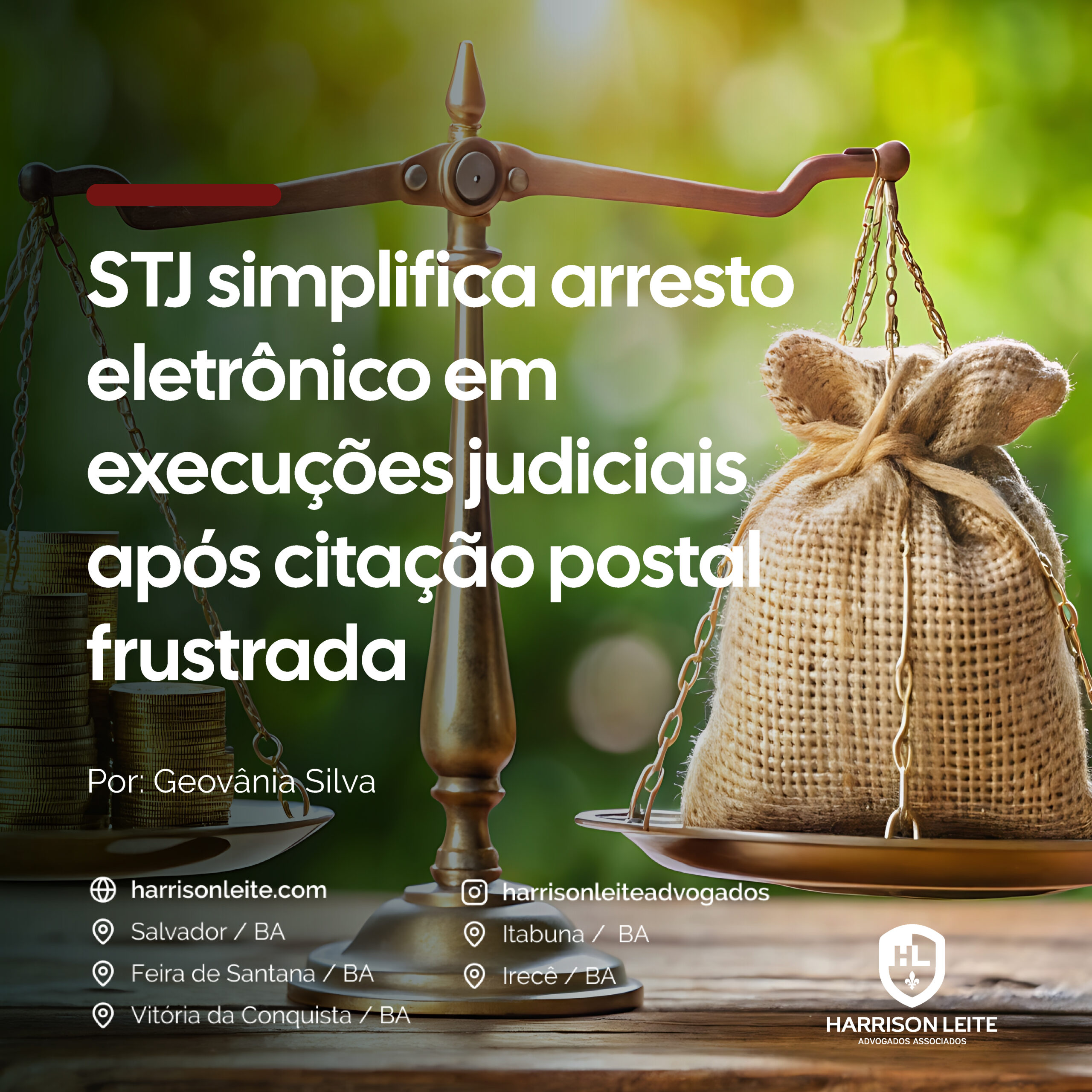 STJ simplifica arresto eletrônico em execuções judiciais após citação postal frustrada