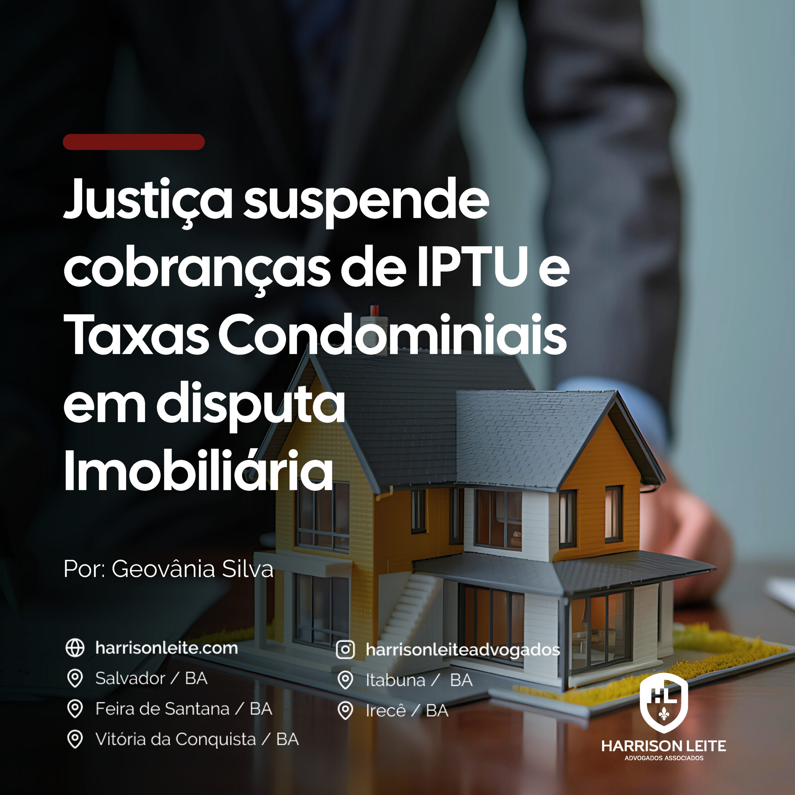 Justiça suspende cobranças de IPTU e Taxas Condominiais em disputa Imobiliária
